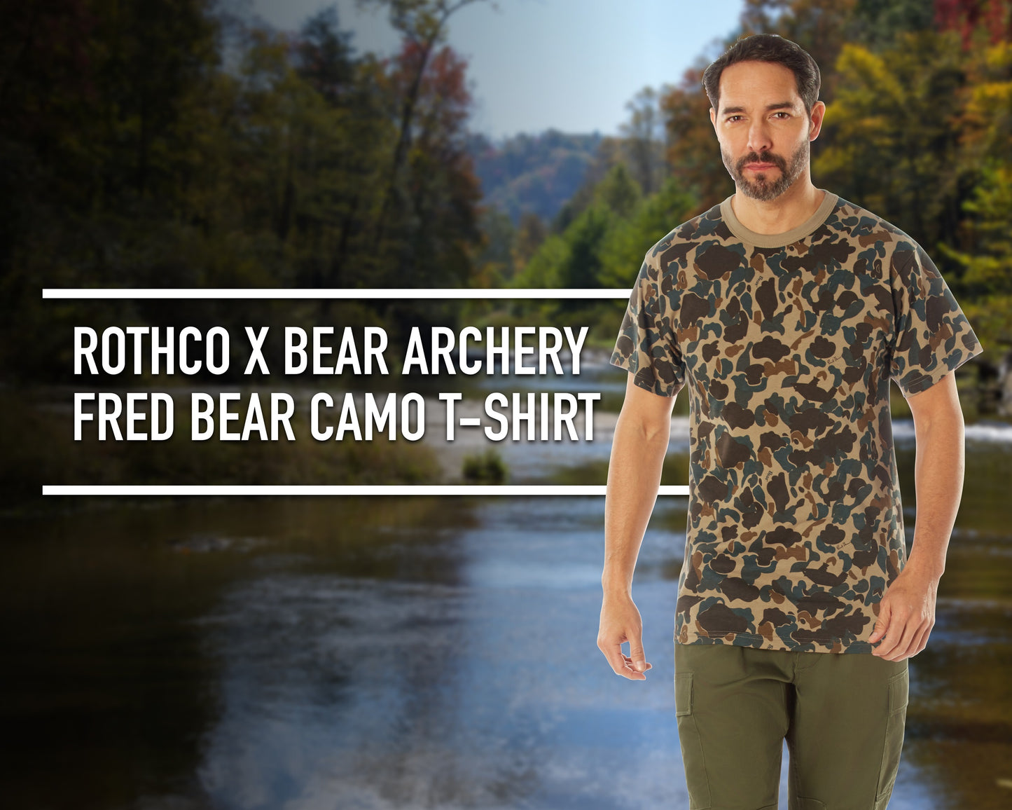 Rothco X Bear Archery Fred Bear Camo T-Shirt | Outdoor Hunting Apparel