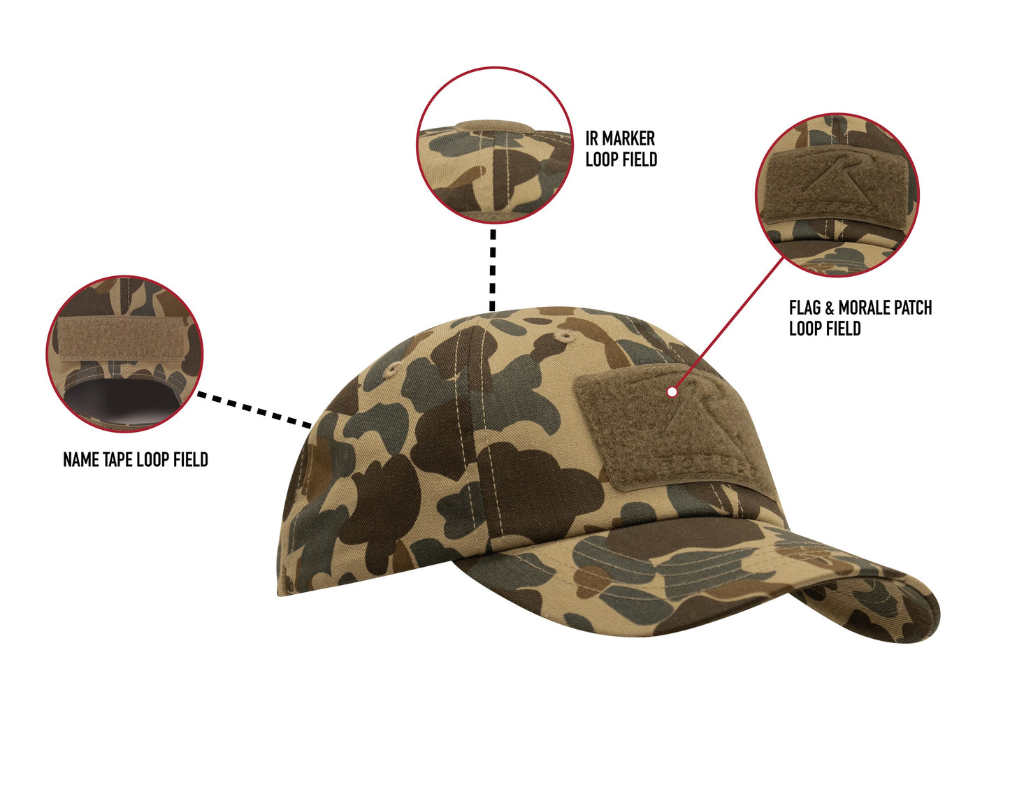 Rothco X Bear Archery Fred Bear Camo Tactical Operator Cap