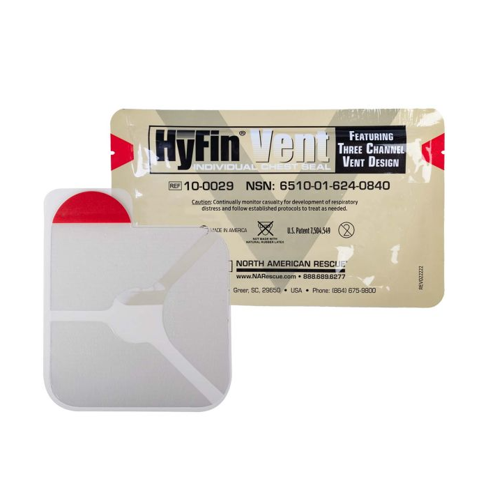 First Aid - North American Rescue Hyfin Vent Individual Chest Seal