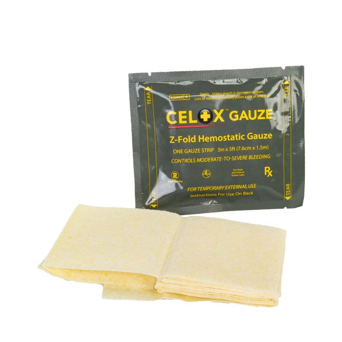 First Aid - North American Rescue Celox Z-Fold Hemostatic Gauze