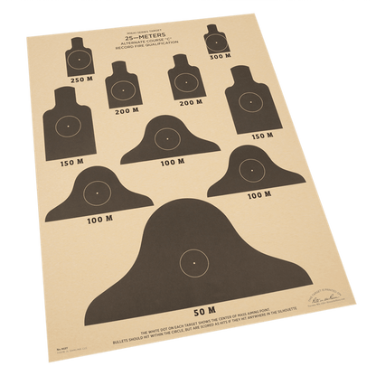 Targets - Rite In The Rain 25 Meter ALT-C Qualification Targets (17" X 22")