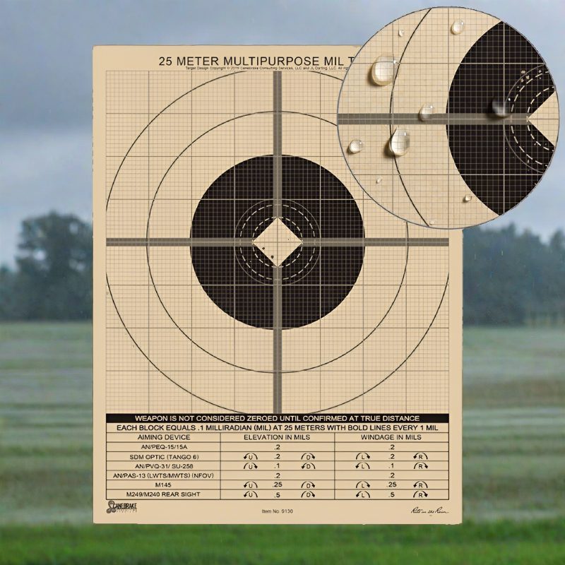 Targets - Rite In The Rain 25 Meter MIL Target