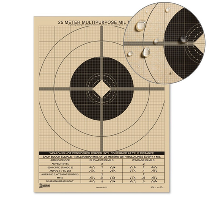 Targets - Rite In The Rain 25 Meter MIL Target