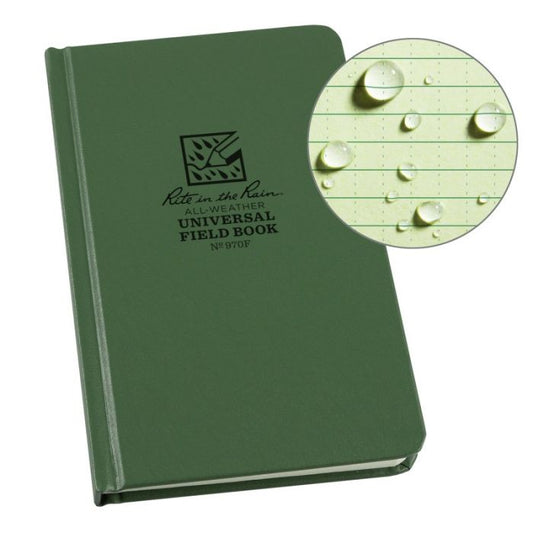 Rite in the Rain Fabrikoid Universal Bound Book - 4.75 x 7.5 - Green | Tac Essentials