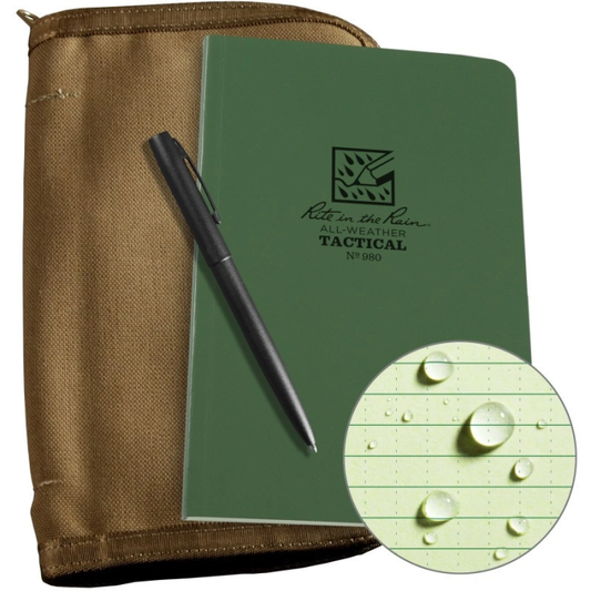 Notebooks - Rite In The Rain Field Book Kit - Green Book / Tan Cover