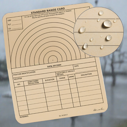 Notepads & Clipboards - Rite In The Rain 6 X 5 Combat Range Card