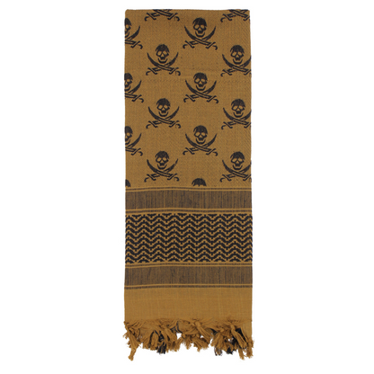 Rothco Skulls Shemagh Tactical Desert Keffiyeh Scarf