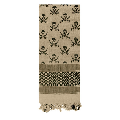 Rothco Skulls Shemagh Tactical Desert Keffiyeh Scarf