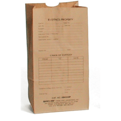 Sirchie Preprinted Kraft Evidence Bags (Set of 100) | Tac Essentials