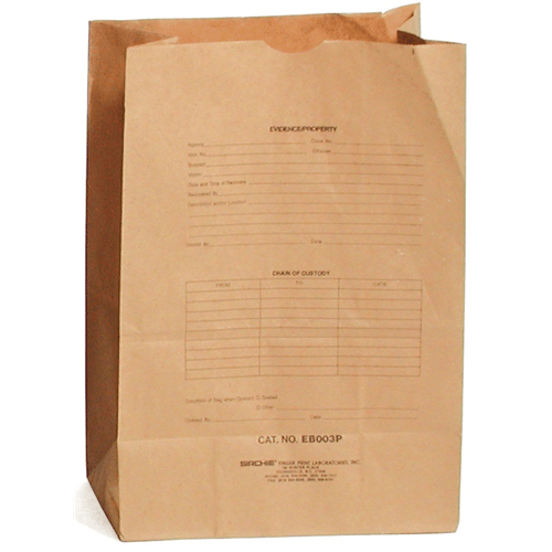 Sirchie Preprinted Kraft Evidence Bags (Set of 100) | Tac Essentials