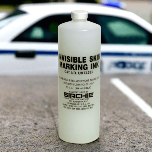 Evidence Collection - Sirchie Fluorescent Invisible Skin Marking Ink (Pass In-Pass Out)