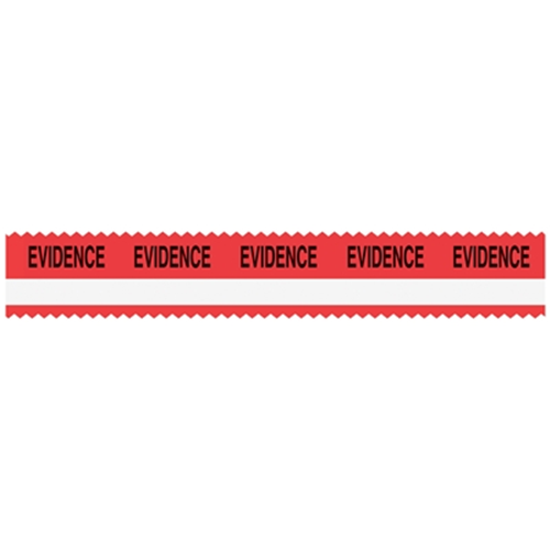 Evidence Collection - Sirchie Sirchmark Red Evidence Tape W/ White Stripe