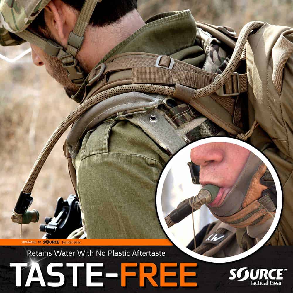 SOURCE Tactical WLPS | 3L Low-Profile Hydration Bladder | 100 oz. | Weave | Tac Essentials