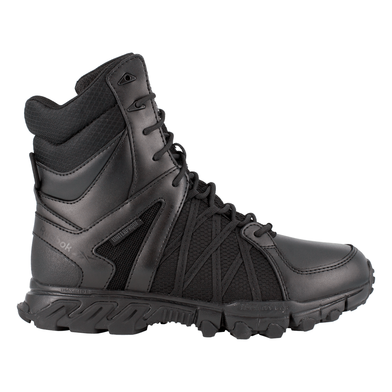 Boots - Reebok Trailgrip Tactical 8'' Waterproof Insulated Boot W/ Soft Toe - Black