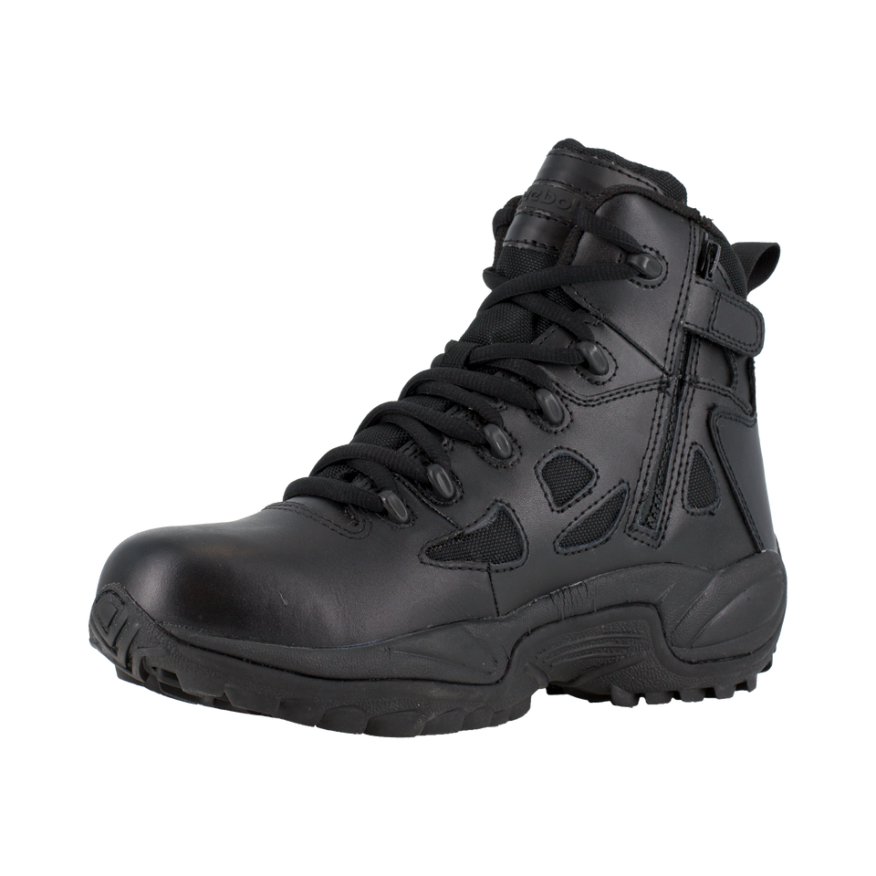 Boots - Reebok Rapid Response 6'' Stealth Boot W/ Soft Toe - Black