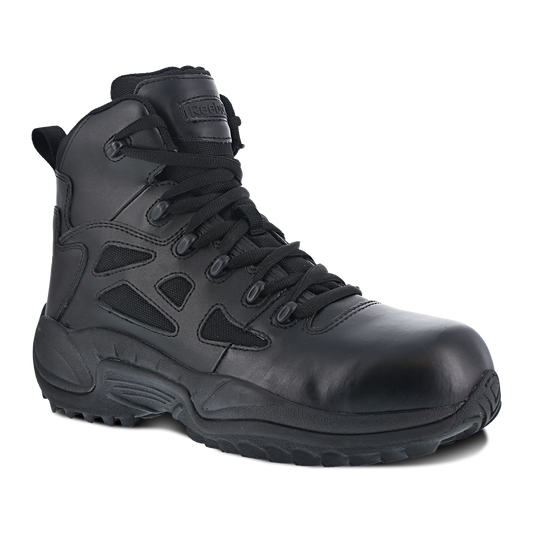 Boots - Reebok Rapid Response 6'' Stealth Boot W/ Composite Toe - Black