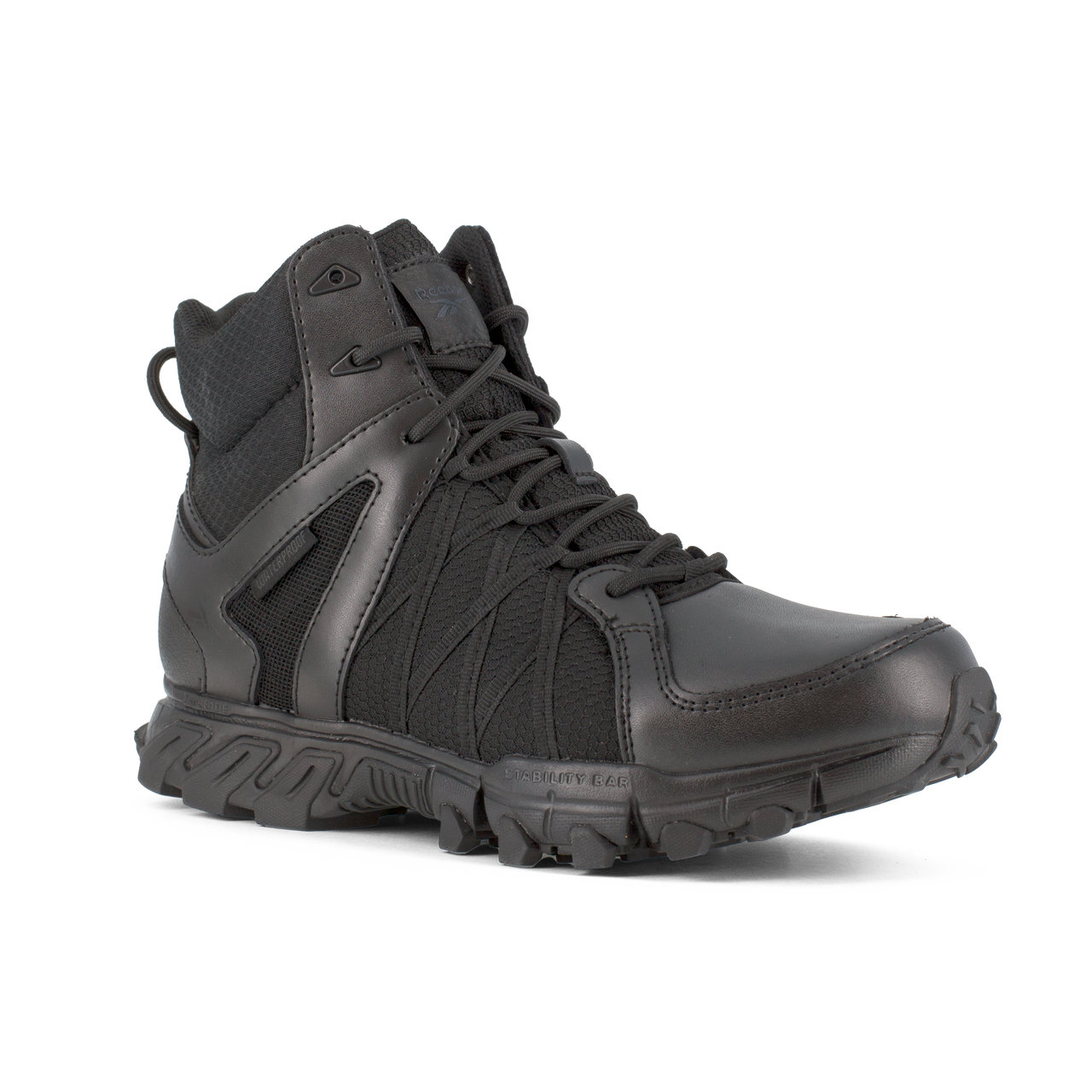 Boots - Reebok Trailgrip Tactical 6'' Waterproof Boot W/ Soft Toe - Black