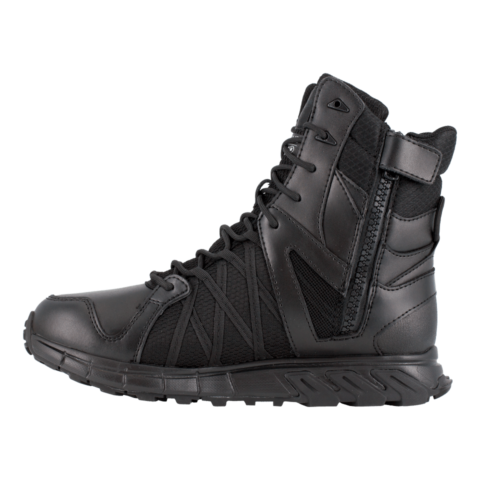 Boots - Reebok Trailgrip Tactical 8'' Waterproof Insulated Boot W/ Soft Toe - Black