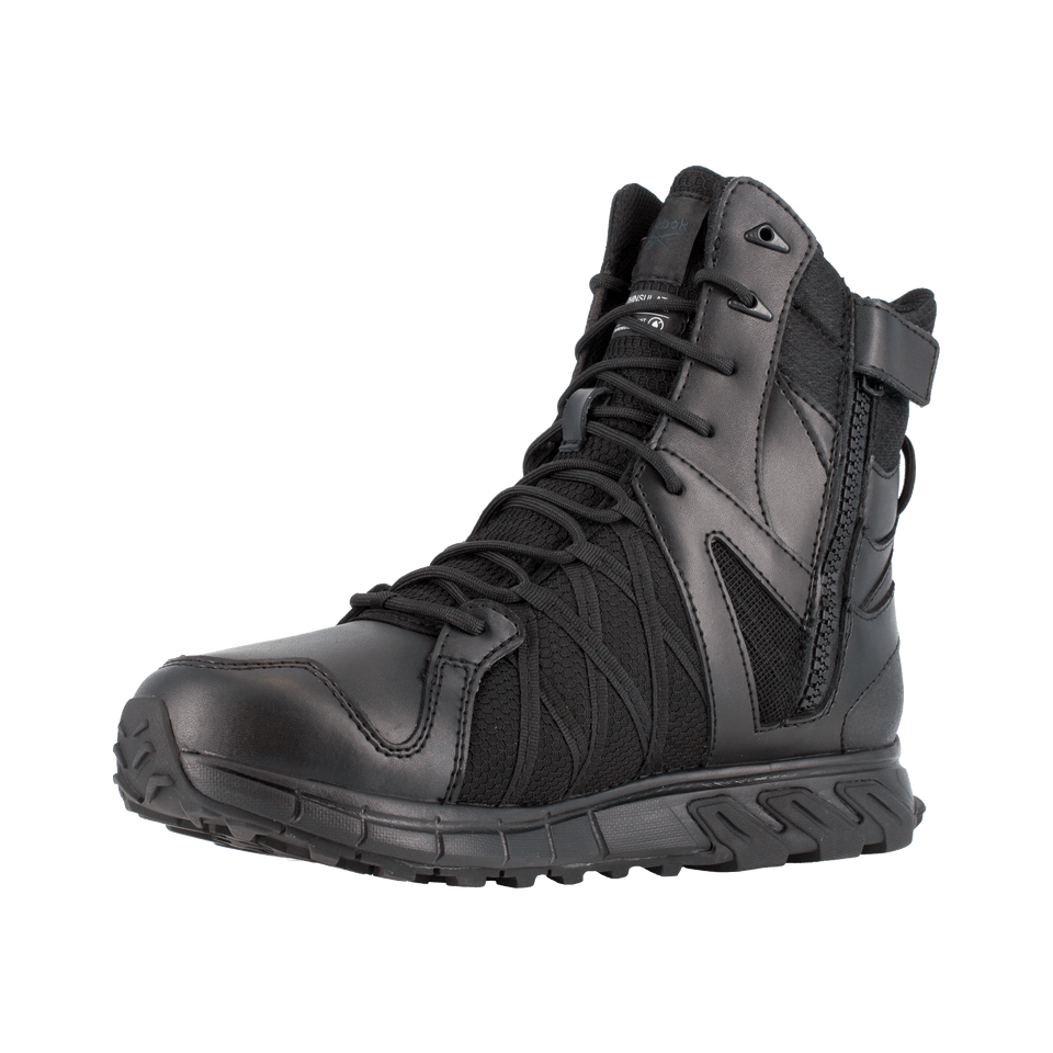 Boots - Reebok Trailgrip Tactical 8'' Waterproof Insulated Boot W/ Soft Toe - Black