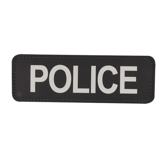 5ive Star Gear Police 6" X 2" Black & White Patch