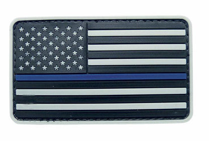 5ive Star Gear USA Flag Grey with Thin Blue Line Morale Patch-Tac Essentials