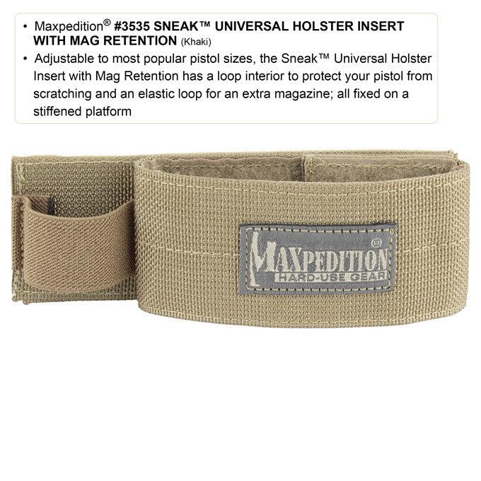 Maxpedition Sneak Universal Holster Insert with Mag Retention-Tac Essentials