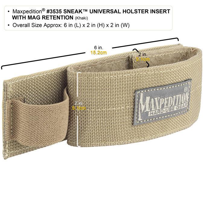 Maxpedition Sneak Universal Holster Insert with Mag Retention-Tac Essentials