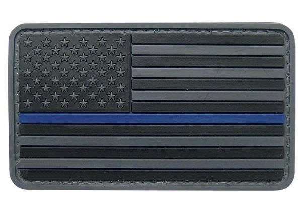 5ive Star Gear USA Flag Black with Thin Blue Line Morale Patch-Tac Essentials